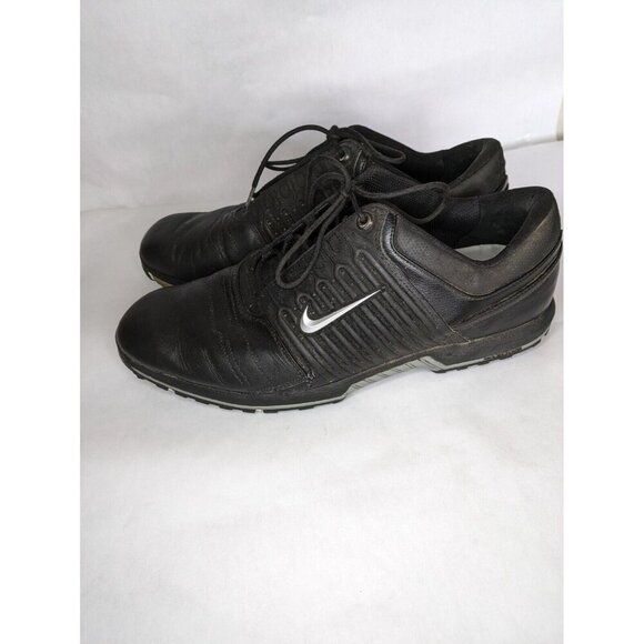 Nike Air Zoom Tour Mens Size 12 Black Leather Golf Shoes-336046-001 - Picture 3 of 7